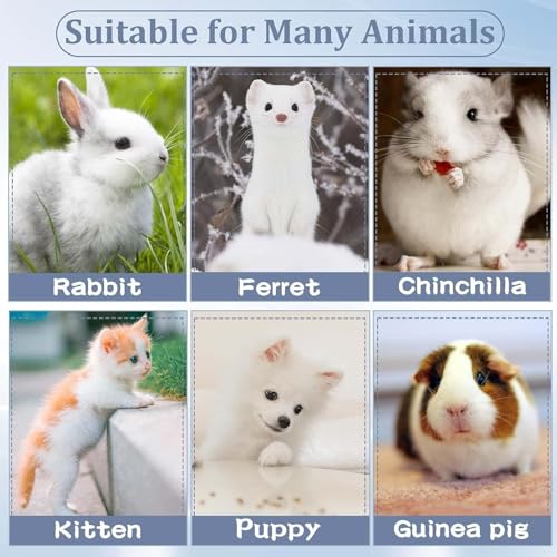 kathson 2 PCS Rabbit Cage Liners Washable Super Absorbent Sleep Pad Bed for Guinea Pig Small Animals Reusable Fleece Bedding Anti-Slip Mats for Bunny Hedgehog Kitten Chinchilla (20 x 26inch)