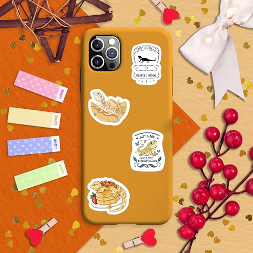 100Pcs Bearded Dragon Stickers for Water Bottle - Bearded Dragon Party Supplies - Gift for Women & Men - color: Bearded Dragon Stickers