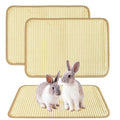 Rabbit Scratching Pad, 2PCS Natural Sisal Bunny Mat,16x12in | Bunny Toys, Rabbit Toys, Rabbit Chewing Mat, Rabbit Bedding, Sisal Mats for Bunnies, Bunny Nail Scratch Pads