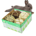 andwe Small Animals Play Balls Rolling Chew Toys & Gnawing Treats for Rabbits Guinea Pigs Chinchilla Bunny Degus - Pet Cage Entertainment Accessories (Pack of 4) - size: Pack of 4
