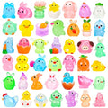56 Pcs Easter Luminous Mini Resin Figurines 56 Style Glow in The Dark Little Small Resin Miniatures to Hide Bulk Bunny Chick Figures for Easter Party Favors Egg Fillers Micro Garden Landscape Decor - style: 56Pcs-Luminous Easter