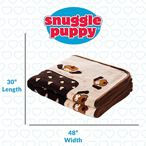 SmartPetLove Snuggle Puppy Blanket for Pets - Warm & Cozy Dog Blanket for Small Dogs - Machine Washable Dog Blanket - color: Neutral