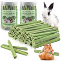 Bissap 100PCS Rabbit Chew Sticks, Natural Papaya Stems Bunny Chews Treats for Rabbits Hamsters Chinchillas Guinea Pigs Small Animals Organic Molar Chewing Snack