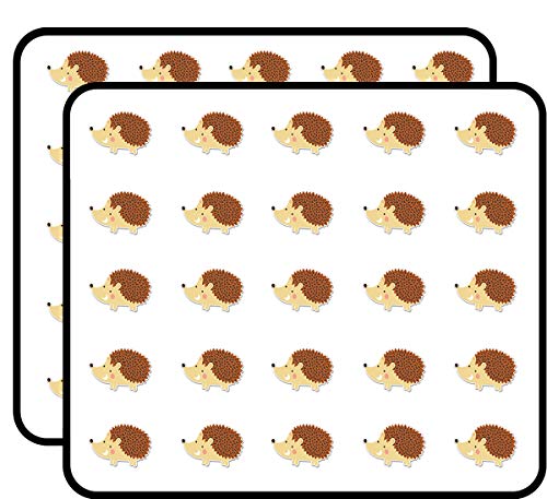 Happy Hedgehog Sticker for Scrapbooking Waterproof Vinyl Stickers for Water Bottle, Laptop & Phone Case 50 Pack