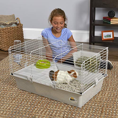Ferplast Cavie Guinea Pig Cage & Rabbit Cage | Pet Cage Includes All Accessories to Get You Started & a 1-Year Warranty - style: Guinea Pig Cage (30-Inch Long)