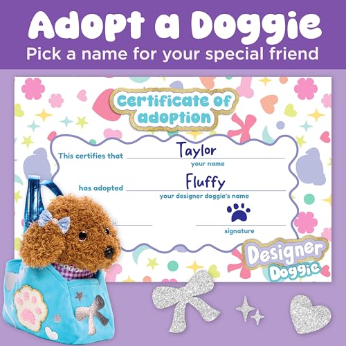 Creativity for Kids Designer Doggie Kit | Plush Pet, Purse & Jewelry Craft for Screen-Free Play (Ages 4+) - style: Designer Doggie