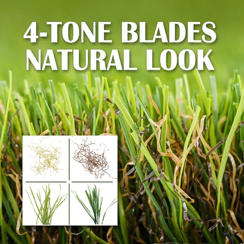 Artificial Grass Turf for Dogs - 6ft x 8ft, 1.38in Faux Grass Rug for Indoor/Outdoor, Pee Pad for Potty Training, Turf Mat for Pets - size: 6 ft X 8 ft