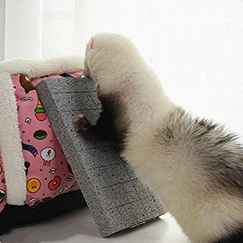 Litewoo Hamster Chew Toy Pets Grinding Teeth and Claws Lava Pumice Stone Rabbit Foot Pad for Guinea Pig Ferret Hedgehog Gerbil Bunny Rat Cage Accessories (A)