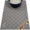 GORILLA GRIP Cat Litter Box Mat, Cushioned Coil Mesh Litter Trapping Mats, Scatter Control Supplies for Less Mess, Phthalate Free, Ultra Deep Catch Grooves, Rinse or Vacuum to Clean, 30x20 Gray - color: Grey, style: Medium (30" x 20")