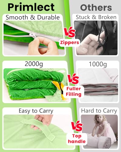 Kids Sleeping Bag, 3 in 1 Larger Plush Animal Toddler Nap Mat | Slumber Bag for Travel Sleepover Birthday Daycare Preschool Kindergarten, Boys Girls - color: Green Dinosaur, size: 70"*27"