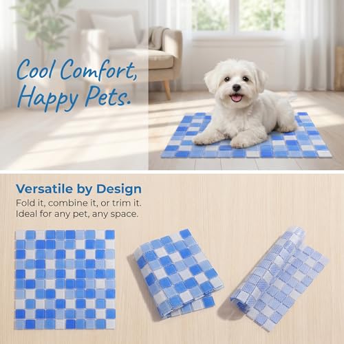 Mosaic Ice Mat for Hamsters, Rabbits and Small Pets, Summer Cooling Pad, Temperature Reducing Pet Mat