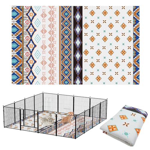BNOSDM 79" X 55" Washable Bunny Cage Liners Large Rug for Rabbits Large Non Slip Pad for Bunnies, Rabbit Playpen Mat for Chinchillas Cats Guinea Pigs Ferrets Dogs - size: 79" X 55"