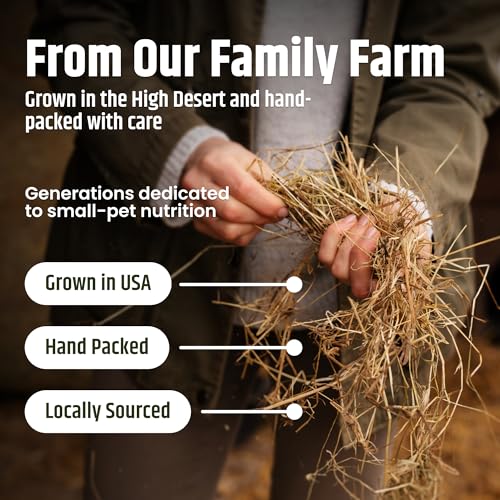 High Desert 2nd Cutting Timothy Hay for Rabbits, Guinea Pigs, 4 lb | Soft Leafy Texture With Balanced Fiber, Supports Healthy Digestion, Great For Chinchillas, Hand Packed in the USA, Low Dust - size: 4 Pound (Pack of 1)
