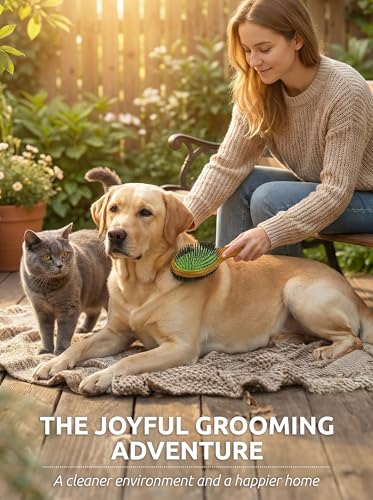 TAKAVU Pin & Bristle Pet Brush for Dogs & Cats, Double-Sided | Grooming Tool Detangles, Removes Loose Hair & Conditions Coat, Soft on Sensitive Skin, Natural Wood Handle Groomer - color: Black Boar Bristle & Pin Brush
