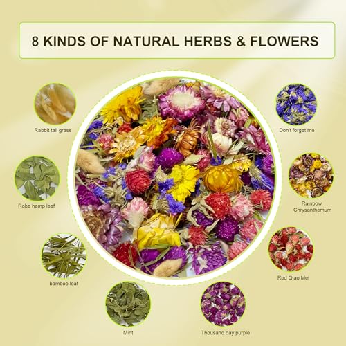 200G Hamster Bedding，Natural Flowers & Herbs Odor Control Dwarf Hamster Bedding Gerbil Bedding Robo Hamster Bedding Katy Hamster Bedding Hamster Habitat Decor Hamster Forage
