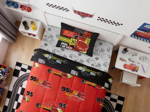 Northwest Disney Pixar Cars Twin Comforter Set, Reversible Lightning McQueen Design, Ultra Soft Fade Resistant Microfiber Kids Bedding Set, Officially Licensed - color: Pixar Cars