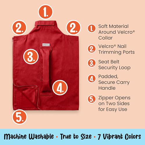 Cozy Comfort Carrier - Extra Small Red Cat Carrier Soft and Pet Carrier for Nail Trimming, Vet Visits, Medication Administration, Dental Care, and Travel - color: Red, size: X-Small