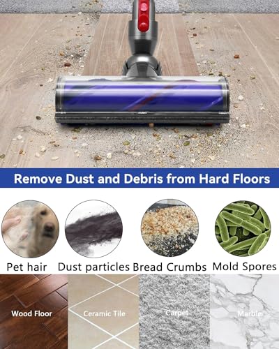 V8 Replacement Parts for Dyson V8 Animal Cordless Vacuum Roller Brush Accessories, V8 Absolute Motor Head Roller Brush Replacement Attachments, Part No.967485-01 - size: V8 Roller Brush