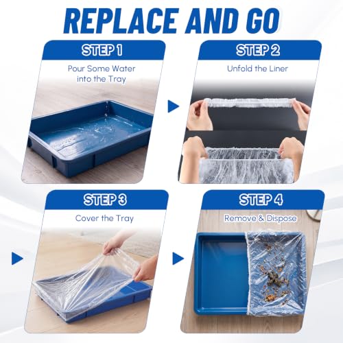 Tondiamo 150 Pcs Cage Liners for Small Animals Disposable Hamster Tray Clear Box Leak Proof Guinea Pig Cage Liner Bag Litter Toilet Film for Rabbit Bunny Hamster Hedgehog (Small) - size: Small