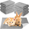 Thyle 12 Pcs Washable Pee Pads for Dogs Reusable Waterproof Training Puppy Pads Bulk Absorbent Pet Whelping Small Dog Mats for Crate Bed Sofa(Gray,13 x 18 Inch) - size: 13 x 18 Inch