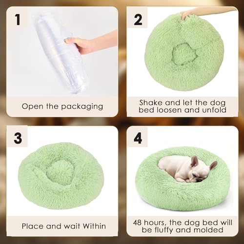 Dog Beds Large Sized Dog and Cats, 32in Pet Beds for Large Pet, Washable Indestructible Extra Large Dog Bed (Green) - color: Green, size: 32.0"L x 32.0"W x 8.0"Th