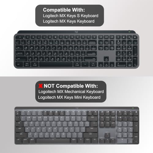 CASEDAO Hard Keyboard Carrying Case Sleeve Cover for Logitech MX Keys S/MX Keys Advanced Keyboard, Travel Protective Storage Bag - size: Logitech MX Keys S/MX Keys
