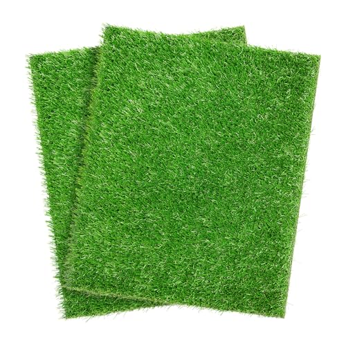 2 Pack Artificial Dog Grass Pee Pad 20"x 25", Fake Grass Pad for Dogs Tray | Easy to Clean, Replacement Turf Mat, Washable, Reusable, Realistic, Indoor Puppy Potty Training, for Apartment, Balcony Use - size: 20"x25"