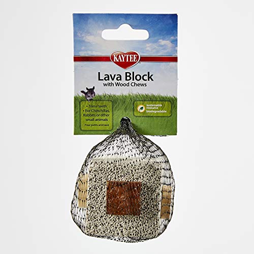 Kaytee Natural Lava Block with Wood Chews
