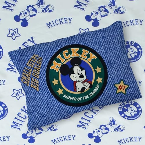 Northwest Disney Mickey Mouse Twin Comforter Set, Reversible Design Ultra Soft Fade Resistant Microfiber Kids Bedding Set, Officially Licensed - color: Mickey