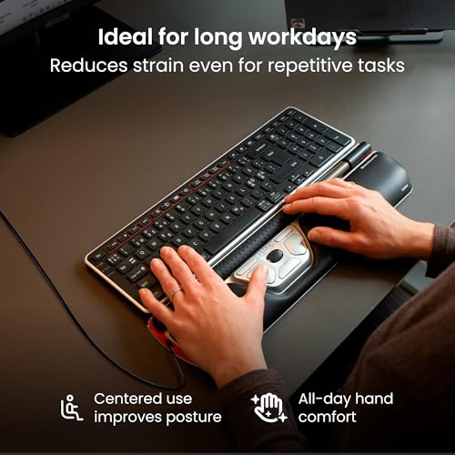 Contour RollerMouse Red Ergonomic Mouse for Shoulder Forearm Wrist Strain Relief for RSI Carpal Tunnel Centered Rollerbar 6 Customizable Buttons 10 Speed Settings Mac/PC Compatible - Wired - Regular - size: Regular, style: Wired