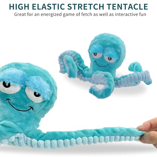 Squeaky Octopus Dog Toys，Interactive Plush Toys for Large Medium Pets - style: Octopus dog toys