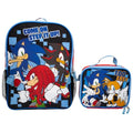 AI ACCESSORY INNOVATIONS Sonic The Hedgehog 2 Piece Backpack Set, Boys & Girls 16" School Bag, Red - color: Sonic the Hedgehog
