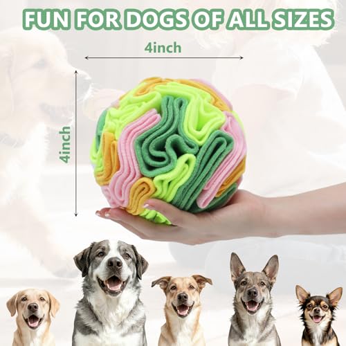 Vibrant Snuffle Ball for Dogs, Playful Color-Mix Slow Feeder Toy, Eye-Catching Interactive Puzzle for Mental Enrichment, Indoor Fun for Small Medium Large Dogs - color: Multi-colored, size: Small