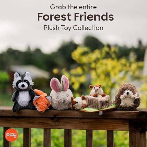 P.L.A.Y. Cute Plush Dog Toys - Forest Friends Critter Themed Durable Squeaker Crinkle Chew Toys, Great for Puppies & Small, Medium, Large Dogs - Machine Washable, Recycled Materials (5 Piece Set) - style: 5 Piece Set