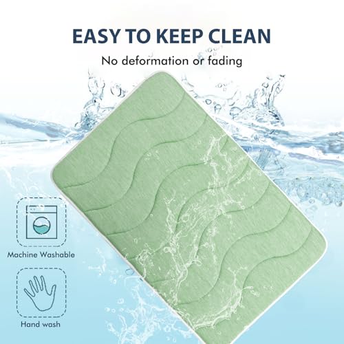 MICROCOSMOS 0.8" Thick Cooling Dog Foam Pad & Summer Pet Sleeping Mat, Machine Washable, Materials Safe, Portable Flat Pet Bed for Dogs.(Green, 42" x 28") - color: Green, size: 42"L x 28"W x 0.8"Th