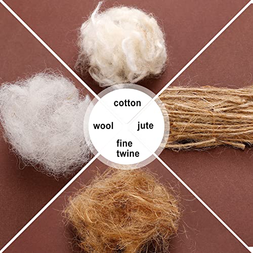 120g/4.23 oz Bird Nesting Materials Mixing Parakeet Nest Material Finch Bird Bedding Hideouts for Canary Coconut for Tree Trunks Cages Garden Yard Home Party Easter Decor