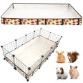 Guinea Pig Cage Liner，Washable Waterproof Oxford Cloth Cage Liners for Small Animals,Hamster Chinchilla Hedgehog Rabbit and Other Small Animals Not Include Cage(28x56 inches) - size: C&C 2x4(28x56 inches)