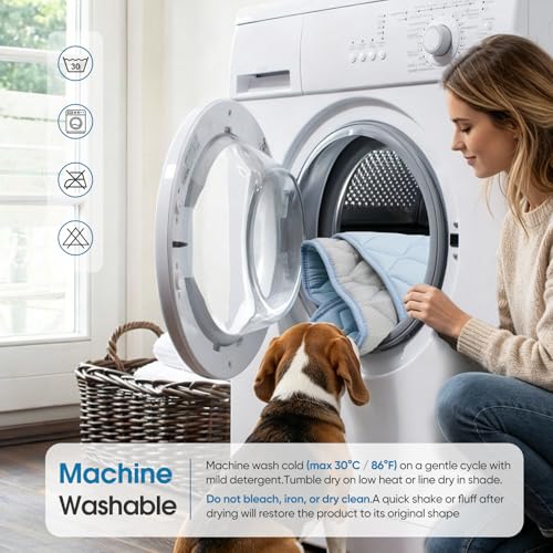 Buvlnee Dog Cooling Mat 2.0, 35x23in Portable Pet Cooling Mat for Dogs & Cats Q-Max>0.5, Durable Waterproof Washable Cooling Pad Non-Toxic - size: 35x23in