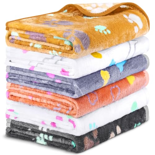 YedsIntu 6 Pcs Washable Guinea Pig Blankets Absorbent Small Animal Fleece Bedding Cage Liners Reusable Pet Pee Pad Sleep Mat Pad Cover for Hamster Ferret Rabbit Chinchilla Hedgehog (Grey, 24" x 47") - color: 6 White Bulk, size: 24" x 47"