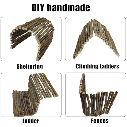 Hamiledyi Extra Large Tortoise Hide Reptile Hiding Cave Turtle Hut Gecko Hideaway Climbing Tunnel Toy Lizard Bendable Wooden Bridge for Adult Bearded Dragon Snake Chameleon Habitat Accessories - size: XL-19.7 x 11.8 -2 PACK