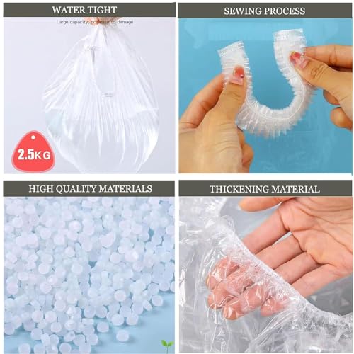 Ouliget Disposable Small Animal Litter Box Liners with Elastic,100Pcs | Portable Pet Waste Litter Box Tidy Bags,Universal Toilet Film Rabbit Cage Liner ,17x8Inches