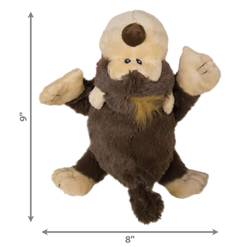 KONG Cozie Funky Monkey, Squeaky Plush Dog Toy, for Medium Dogs - size: Medium, style: Spunky the Monkey