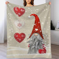 Christmas Gnome Tomte Blanket Super Soft Cozy Throw Blanket, Lightweight Fuzzy Comfy Flannel Blanket Warm Plush Throw Blankets for Couch, Sofa, Bed Travel and Camping Blanket Gifts 50"x40" - color: Christmas Gnome, size: 50"x40"