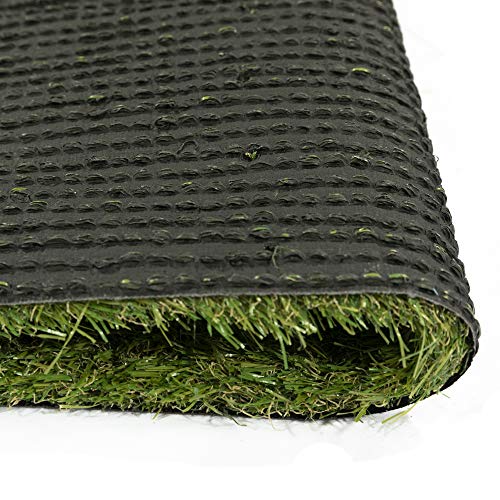 Ottomanson Artificial Grass Puppy Potty Training Pad with Tray, 15" x 30" Reusable Pee Pad for Small Pets and Dogs - color: Black Tray/Grass, size: 1'3" x 2'6" (Pet)