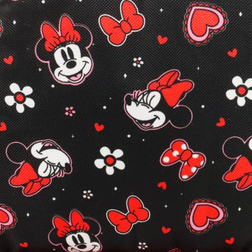 Disney Minnie Mouse Backpack and Lunch Box Set for Girls Bundle, More | Insulated Lunch Bag & 15in Large Durable Minnie Bookbag Plus Water Bottle, Stickers, More - Minnie Mouse School Supplies