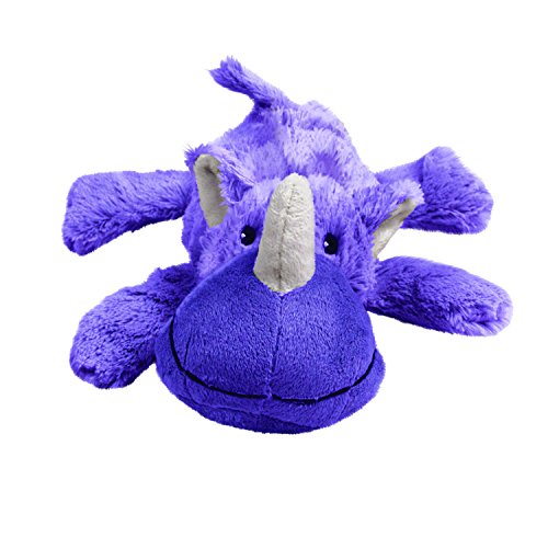 KONG - Cozie Rosie Rhino - Indoor Cuddle Squeaky Plush Dog Toy - for Small Dogs - size: Small, style: Rosie the Rhino