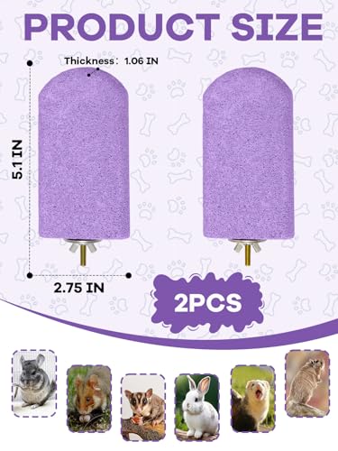 Chinchilla Lava Ledges Rat Climbing Platform 2 Pack Pumice Ledge Shelf Pet Chewing Grinding Toys Small Animals Cage Accessories for Totoro Squirrel Guinea Pig Hamster Purple - color: Purple, size: 2 PCS 5.11 x 2.75 x 0.98 inches