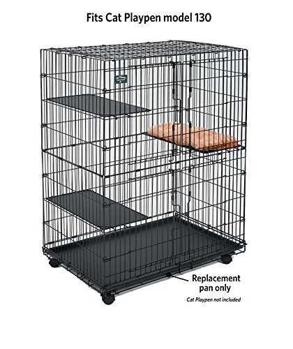 MidWest Homes for Pets 142PAN Replacement Pan for Midwest Cat Cage, 34.5 x 22.5 x 1.125 - size: 34.5"L x 22.5"W x 1.1"H