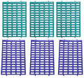 Saguaro Acres Rabbit & Small Animal Cage Resting Mat, Teal & Purple | Wire Floored Cages, Pack of 6 - color: Teal and Purple