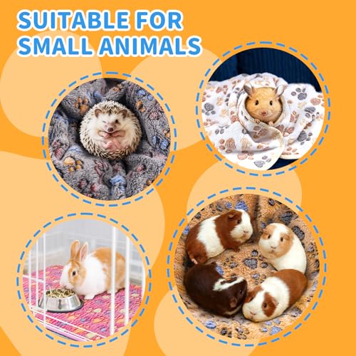8Pack Soft Guinea Pig Bedding Blankets Washable Small Animal Fleece Cage Liners Reusable Pet Pee Pad Sleep Mat Pad Cover for Hamster Chinchilla Rabbit Hedgehog Dog Cat Essentials (20×30 Inch) - size: 30×20 Inch